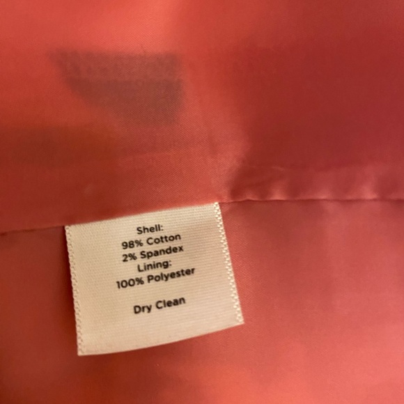 Talbots Skirt Women's Size 14W Floral Pink Lined Cotton Stretch Career - Picture 9 of 10